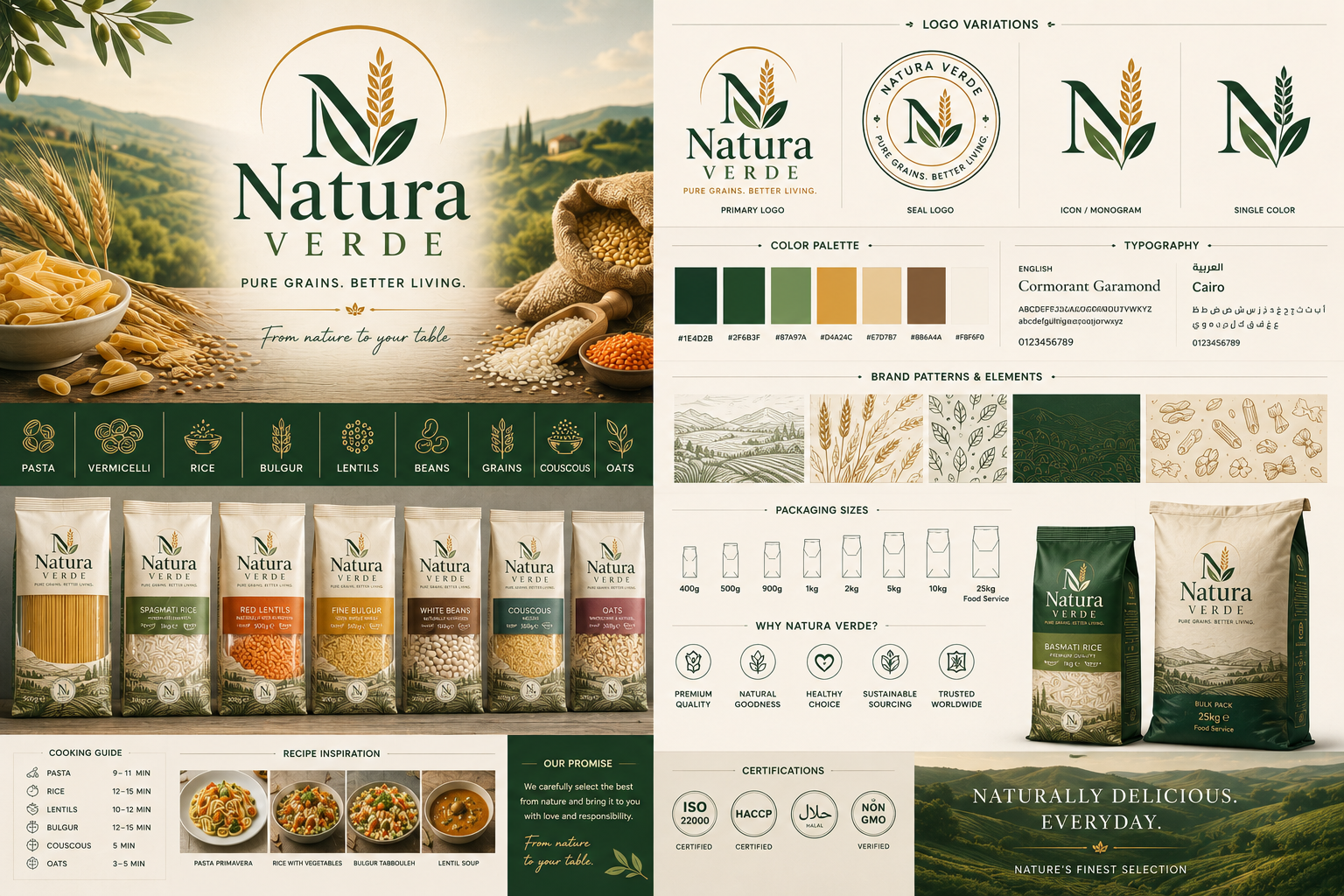 Natura Verde brand identity and packaging